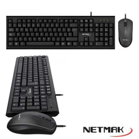 COMBO MOUSE Y TECLADO NM-KB340 NETMAK