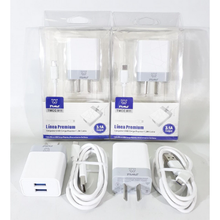CARGADOR TIME TIPO C 3.1A 818