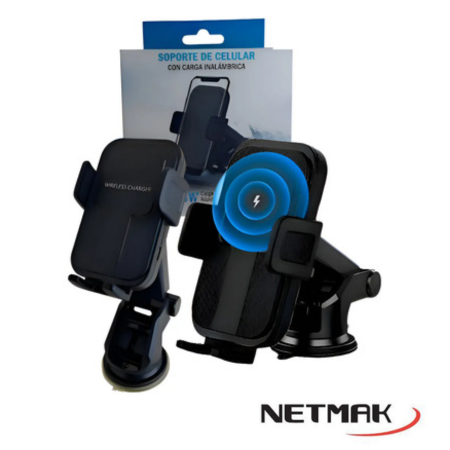 SOPORTE DE CELULAR C/CARGA INAL NM-HC42 NETMAK