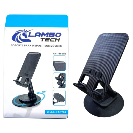 SOPORTE DE CELULAR LT-2600 LAMBOTECH GIRO 360