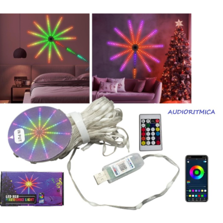 TIRA DE LED FUEGO ARTIFICIAL