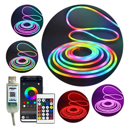 TIRA DE NEON AUDIORITMICA RGB