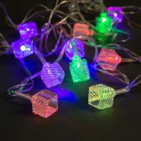 LUCES NAVIDAD MULTICOLOR CUBO