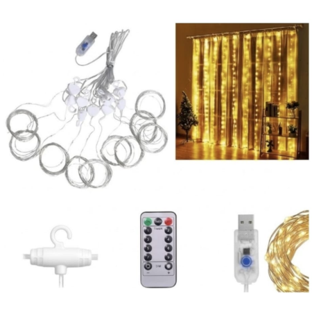 CORTINA LED DE ALAMBRE MELECH-182