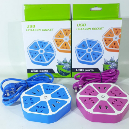 ZAPATILLA 5 BOCAS 2 USB 0042