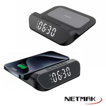 RELOJ DESPERTADOR CON CARGA INAL NM-RD11 NETMAK