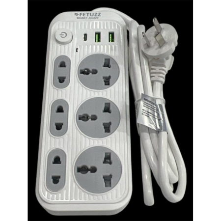 ZAPATILLA AG429 6ENCHUFES / 2 USB / 1 TIPO C