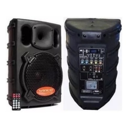 BAFLE 8PLG WINCO W208 BT/AUX/SD/USB/RCA 150W