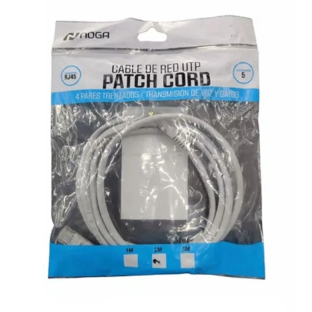 CABLE DE RED NOGA CAT5 2M