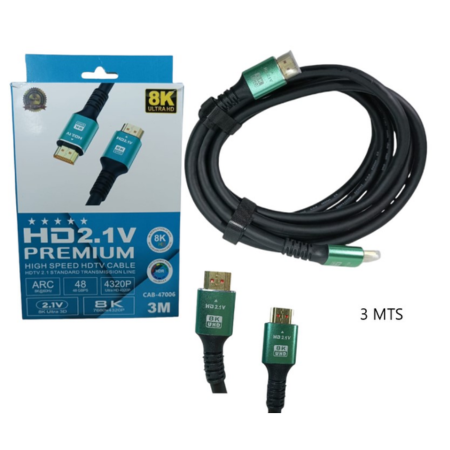 CABLE HDMI REFORZADO 8K 3M