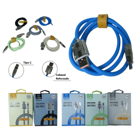 CABLE TIPO C TIME PUNTA REFORZADA