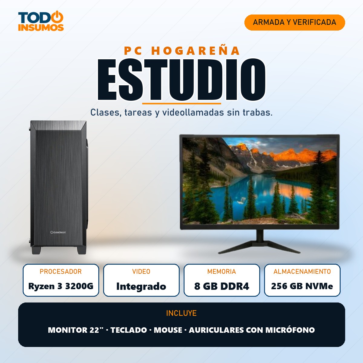 PC hogareña Estudio Todo Insumos